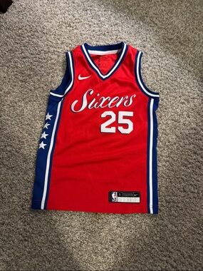 Nike Ben Simmons Sixers #25 Basketball Jersey